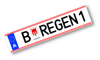 Autokennzeichen Bregenz