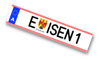 Autokennzeichen Eisenstadt