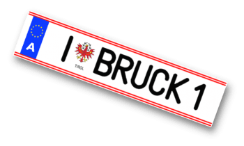 Autokennzeichen Innsbruck