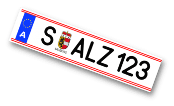Autokennzeichen Salzburg